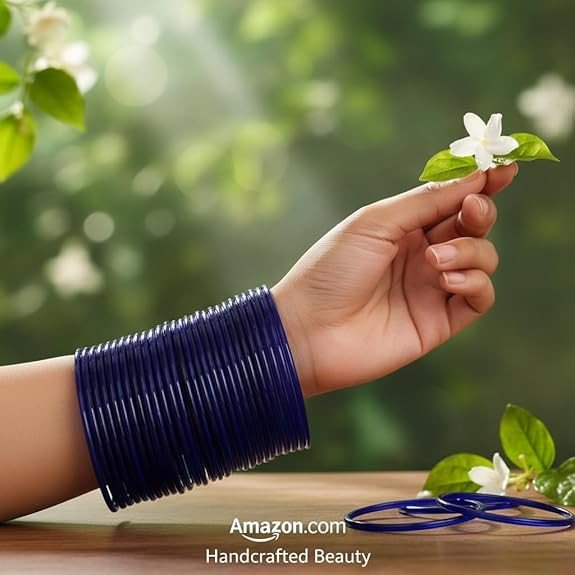 Women's Premium Plain Glass Bangles Set for Women & Girls | Traditional Handcrafted Indian Bangles | Stylish Ethnic Jewelry for Weddings & Festivals | 24 Pcs Set