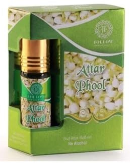 Mogra Phool Attar 6ml | Unisex Arabic & French Blend Non-Alcoholic Roll-On Attar | Long Lasting