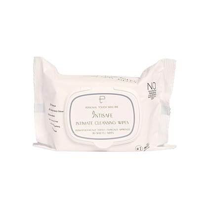Personal Touch Intisafe Intimate Hygiene Wipes | Fragrance-Free, pH Balanced with Lactic Acid | Gentle Cleansing for Intimate Area | With Calendula, Zinc & Thyme | 30 Sheets