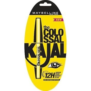Maybelline The Colossal Kajal Eyeliner Pencil Black, Matte Finish