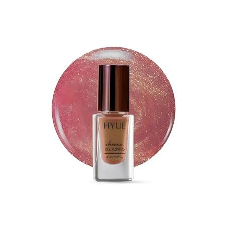HYUE Chrome Glazed Nail Paint - 7 shades | Gold Mine | 8 ml | Dual-toned | Long-lasting Shine | Color-Shifting Pigments | One Stroke Coverage | Gel Finish | Salon-like Nails | No UV Damage