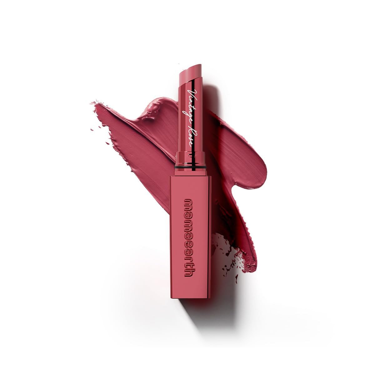 Mamaearth Luxe Matte Long Stay Lipstick with Passion Fruit Oil & Vitamin E -2g | Vintage Rose 16 Hour Long Stay | High Impact Color | Made Safe Certified