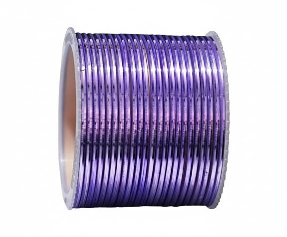 Women’s Stylish Metal Bangles with Plain Shiny, Glossy Finish (Pack of 24)