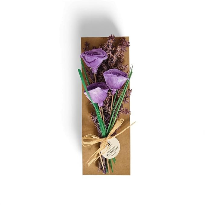 IRIS Serene Lavender Roses Mini Scented Bouquet | Timeless & Everlasting Gift
