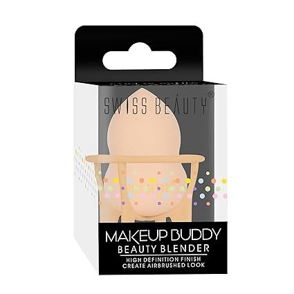 Swiss Beauty Makeup Buddy Beauty Blender for Face Makeup | Reusable Multi-Use Sponge | Flawless & Airbrushed Finish | Soft & Blendable | Shade 01