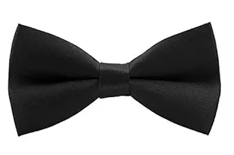Essential Satin Bow tie for Boys (Black) 5-10 years