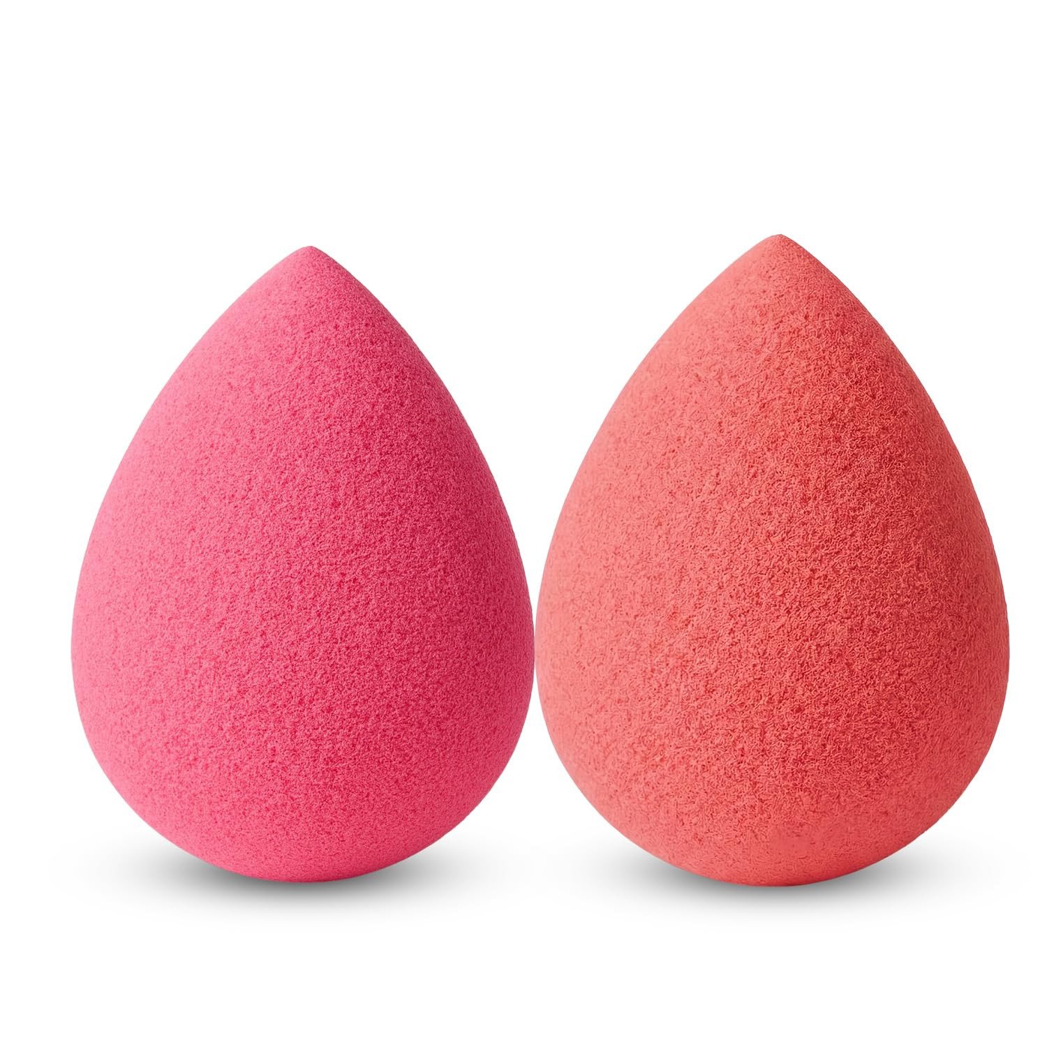 Midazzle 2 Pcs Beauty Blender Sponge Set, Soft Blending Puff for Full Coverage Flawless Makeup, Beauty Blender for Liquid Foundation, Cream, Powder, Wet & Dry Makeup Applicator for Girls, Women