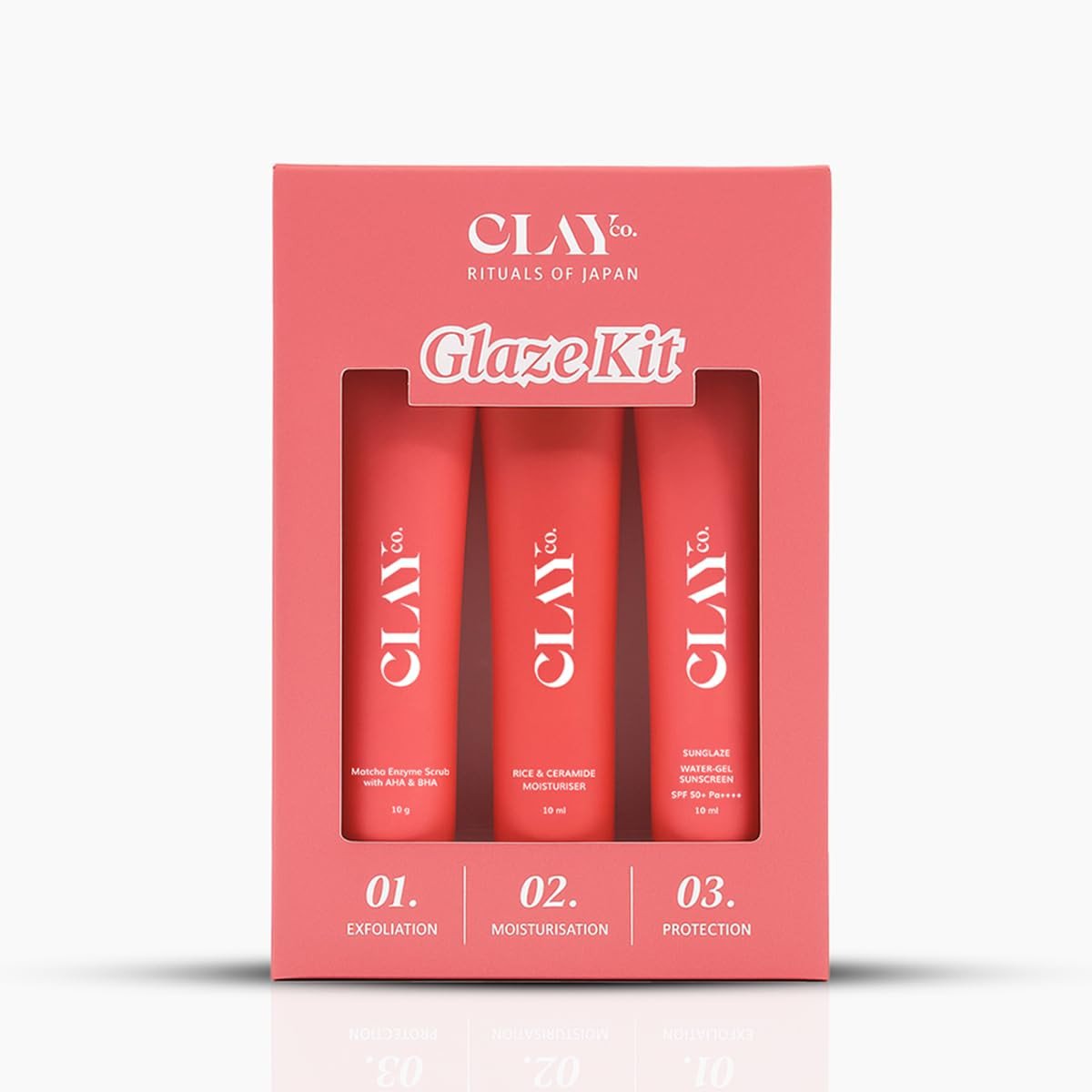 CLAYCO Matcha Enzyme Scrub with AHA & BHA | Gentle Exfoliating Green Tea Scrub for Dead Skin Removal, Blackheads & Pore Cleansing