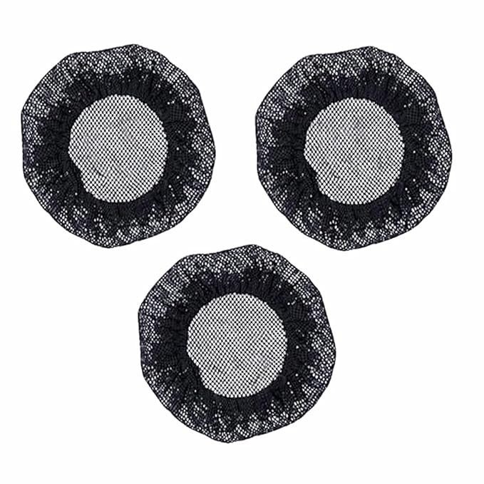 Pack of 3 Hair Styling Juda Net Bun Cover for Girls and Women
