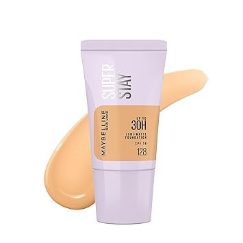 Maybelline New York Super Stay Lumi-Matte Foundation- 128, 30H Wear, Lightweight, Suitable for all Skin Types, Soft Glow, Buildable Coverage, 18ml