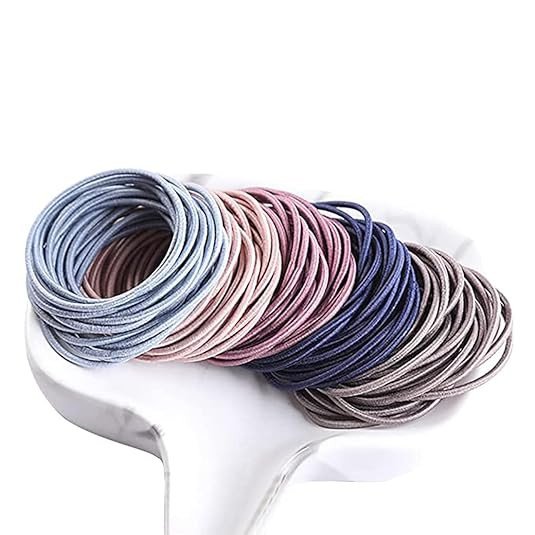 Soft Cotton Hair Ties for Women - No Damage Elastic Hair Bands - Durable Rubber Band for Women - Ideal Ponytail Holders - Comfortable Hair Accessories - Gentle on All Hair Types - Perfect for Thick an