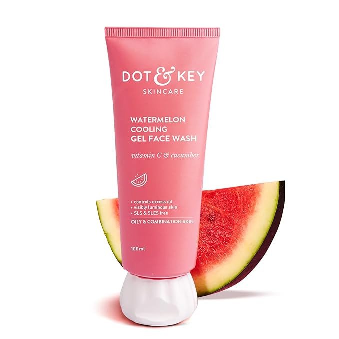 Watermelon Cooling Gel Face Wash With Vitamin C & Cucumber | Face Wash For